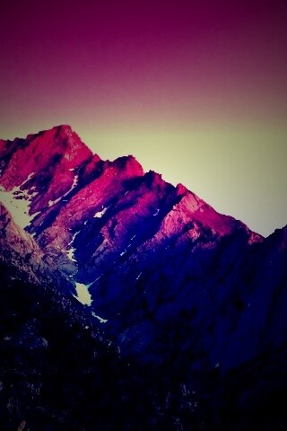 Розовые горы обои