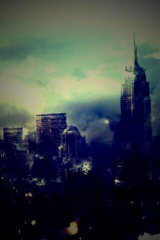 Город после ядерного взрыва обои