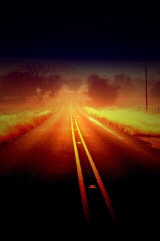 Туманная дорога обои