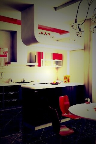 Современная кухня обои