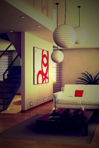 Китайская гостинная обои