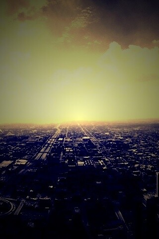 Город: вид сверху обои