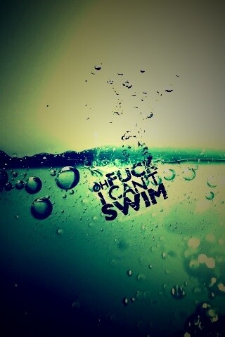О чёрт, я не умею плавать! обои
