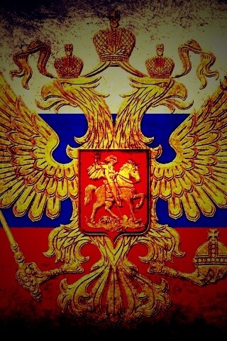 Флаг России в стиле гранж обои