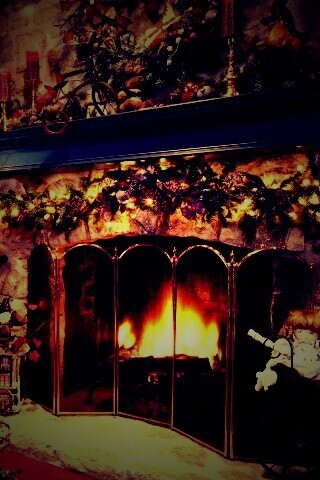 Камин обои