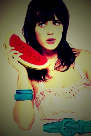 Кэти Пэри и арбуз обои