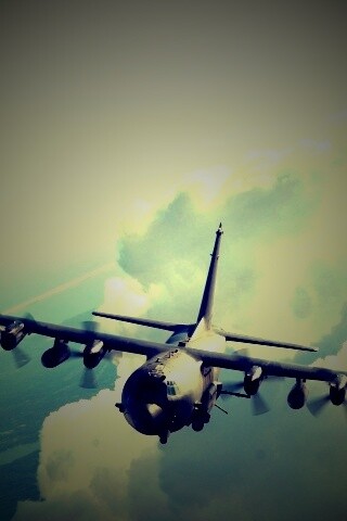 Самолет АС-130 обои