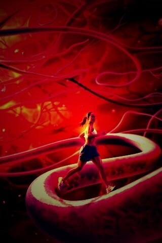 Бег крови обои