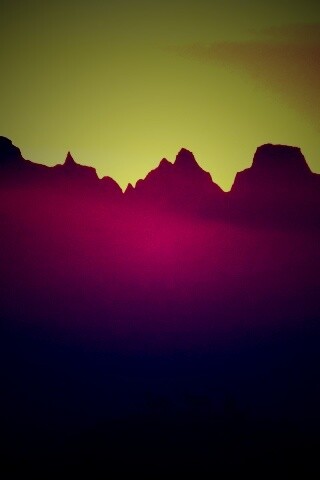 Вечер в национальном парке обои