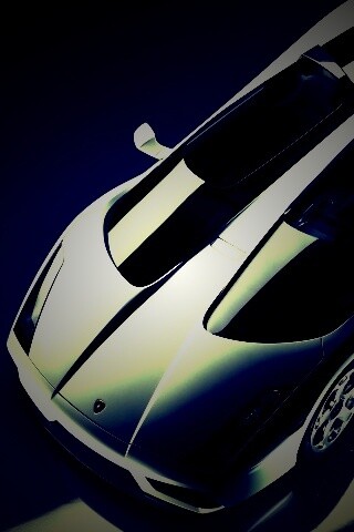 Светло-серый Lamborghini обои