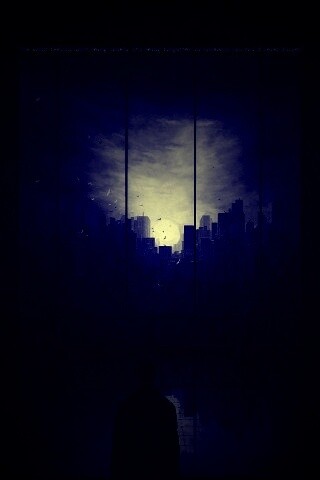 Человек в тени обои