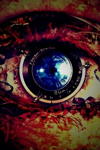Механический глаз обои
