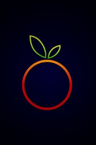 Стилизованная апельсинка обои