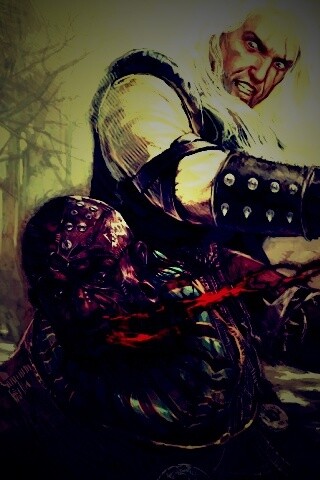 Геральт против Азара обои