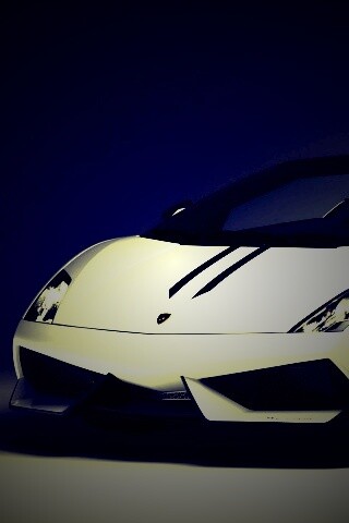 Белый Ламборджини Галлардо обои