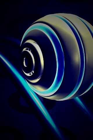 Шарик на рельсах американских горок обои