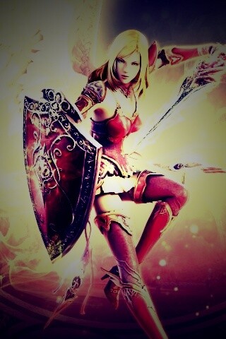 Ангел с мечом и щитом обои