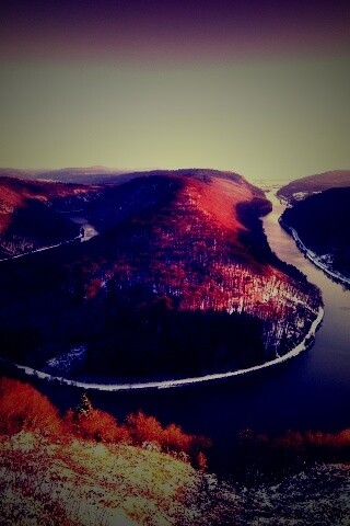 Изгиб реки обои