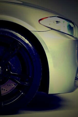 Чёрный литой диск БМВ обои