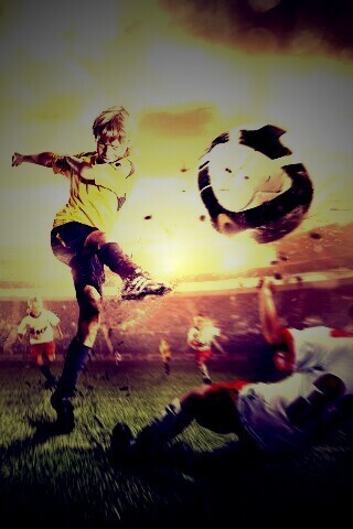 Игра в футбол обои