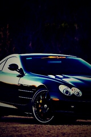 Черный мерседес обои