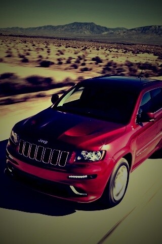 Красный Jeep обои