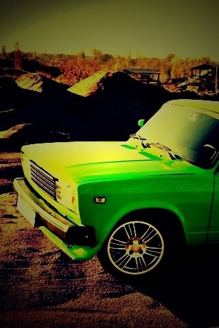 Кислотные жигули обои