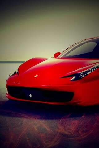 Огненный феррари обои