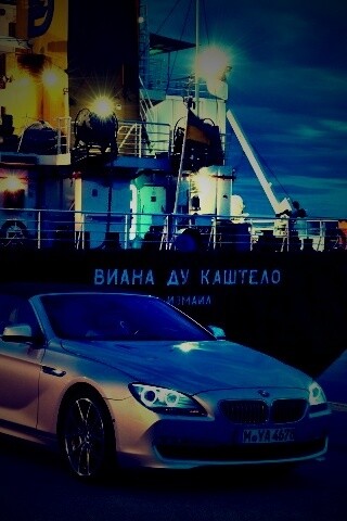 BMW 6 в порту обои