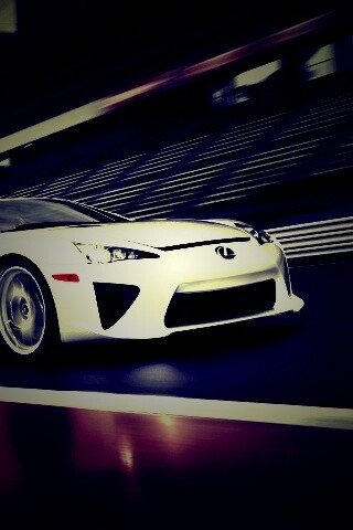 Lexus LFA на тарссу обои