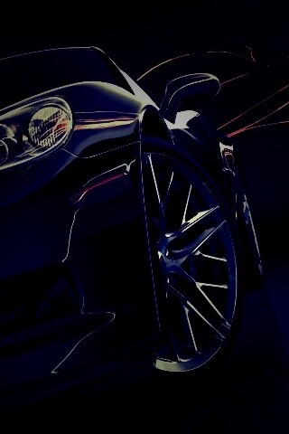 Чёрное авто обои