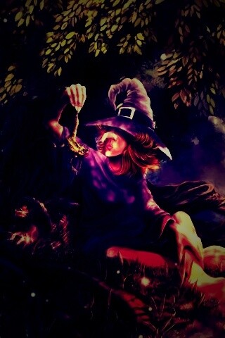 Ведьма варит зелье обои