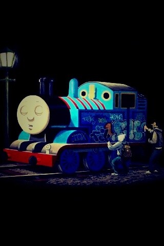 Паровозик для граффити обои