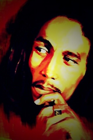 Портет Боба Марли обои