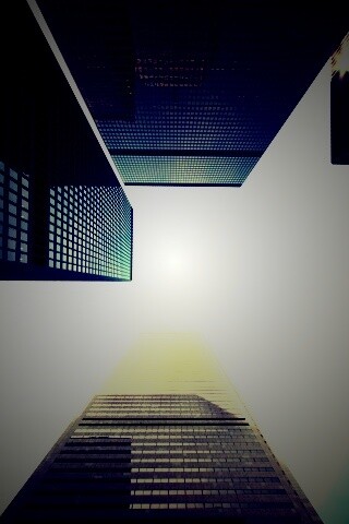 Небоскребы уходящие в облака обои