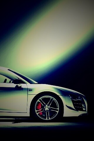 Audi R8 вид сбоку обои