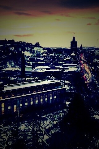 Вид на Эдинбург обои