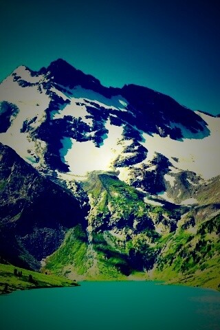 Горное озеро обои