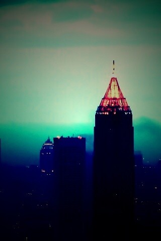 Небоскребы в тумане обои