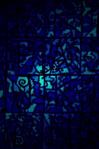 Витражные буквы обои