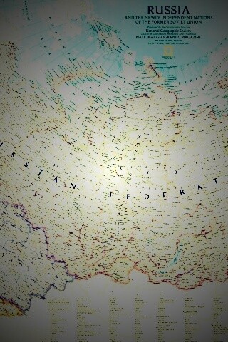 Карта России обои