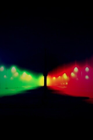 Радужные огни обои