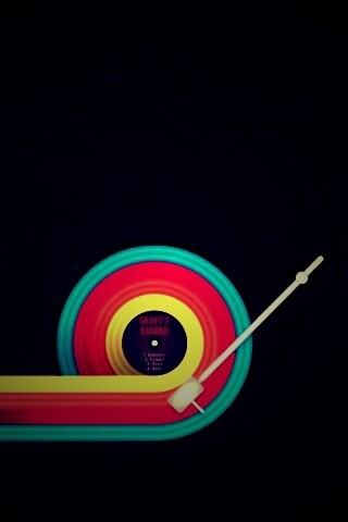 Пластинка в стиле минимализма обои