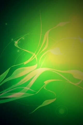 Зеленые абстрактные лепестки обои