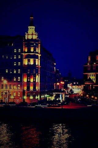 Ночной город обои