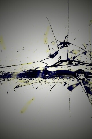 Летящие осколки обои