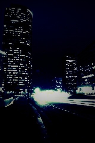 Ночные огни мегаполиса обои