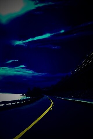 Ночная дорога обои