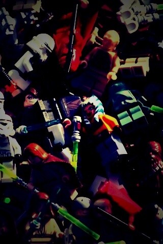 Человечки лего по мотивам звездных войн обои