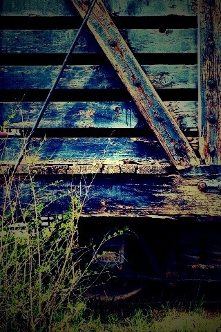 Старый грузовой вагон обои